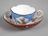 Meissen Tasse und Untertasse Kakiemondekor