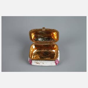 Pillendose mit Watteauszene