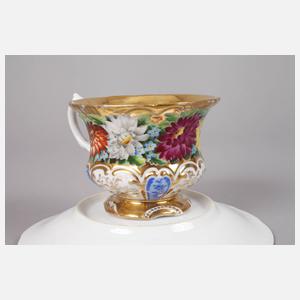 Sammeltasse Blumenmalerei