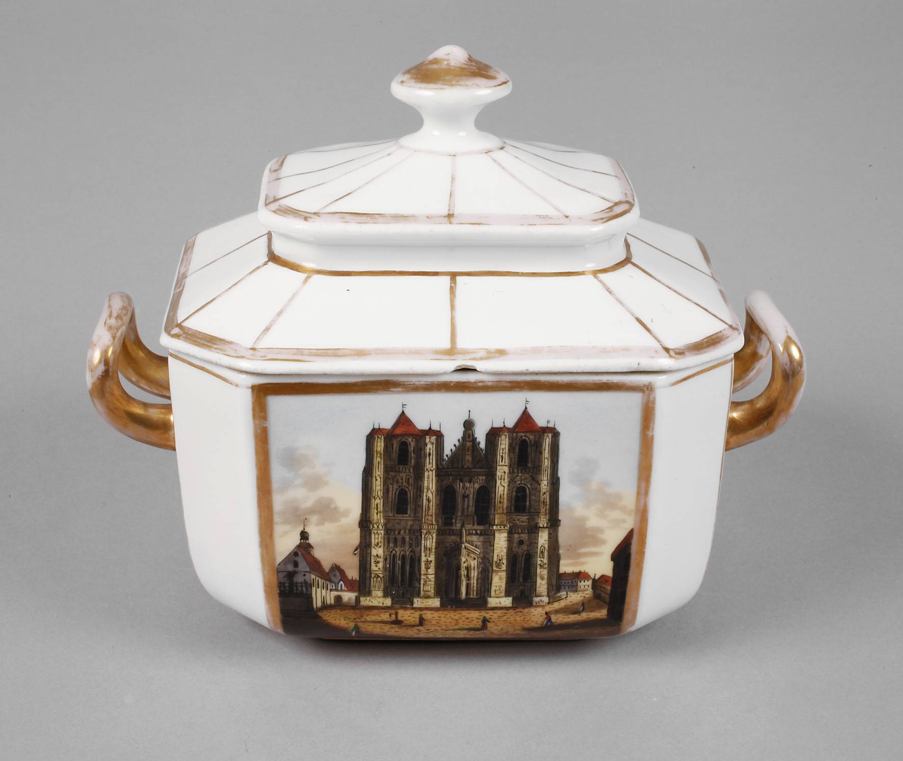 Zuckerdose Ansicht des Regensburger Doms