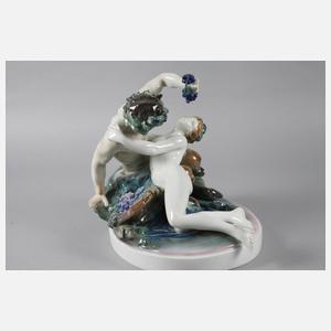 Karl Ens Volkstedt ”Bacchanal - Satyr und Nymphe”