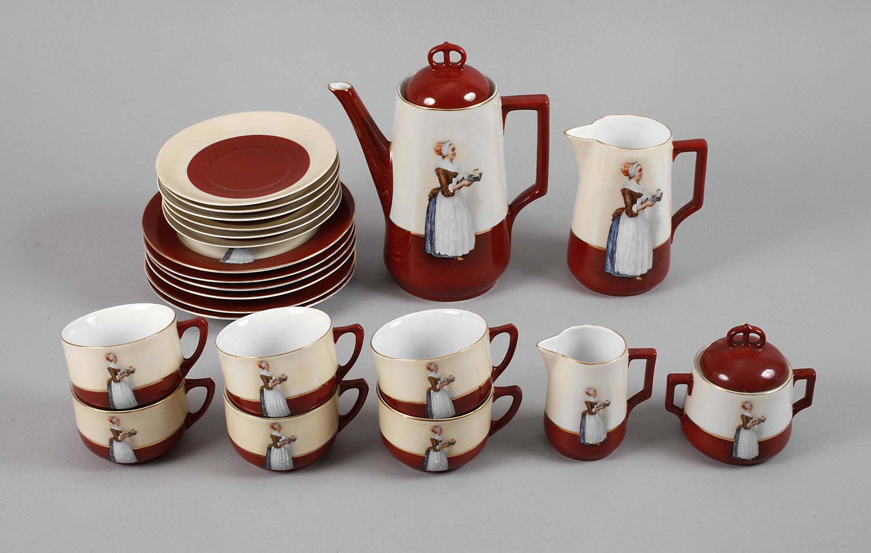 Moschendorf Kakaoservice Schokoladenmädchen