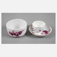 Meissen drei Teile Purpurmalerei111