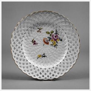 Meissen Durchbruchteller 18. Jh.