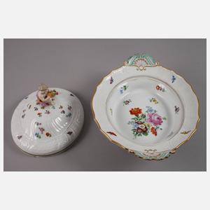 Meissen Terrine mit Putto