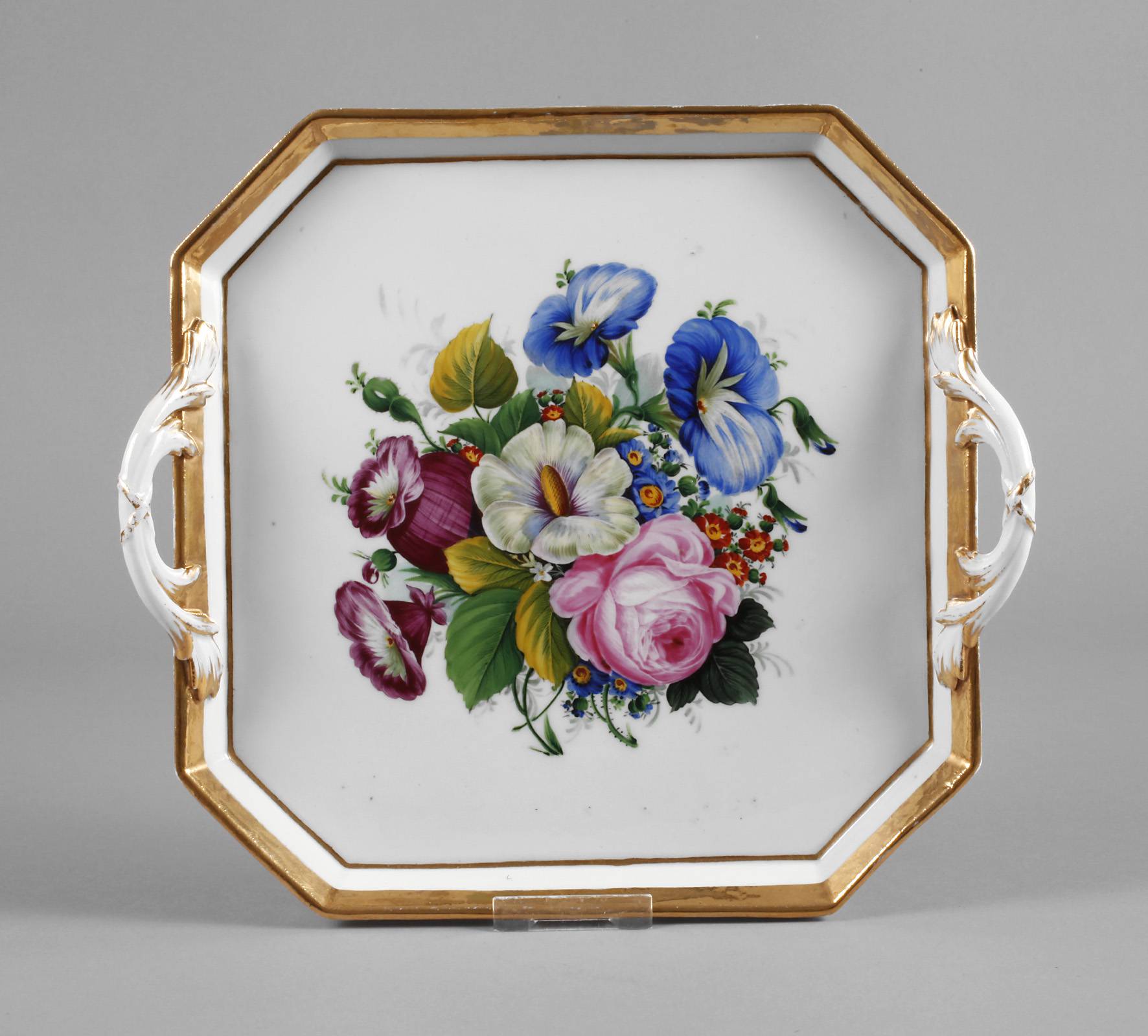 Meissen Tablett Blütenbukett