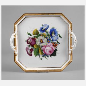Meissen Tablett Blütenbukett