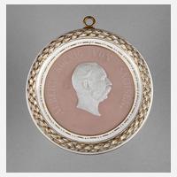 Meissen Plakette König Albert von Sachsen111