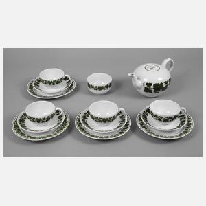 Meissen Teeservice Weinlaubdekor