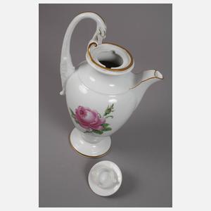 Meissen Kaffeeservice Rote Rose