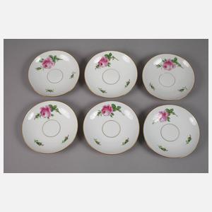 Meissen Kaffeeservice Rote Rose