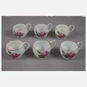 Meissen Kaffeeservice Rote Rose