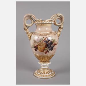 Meissen große Schlangenhenkelvase