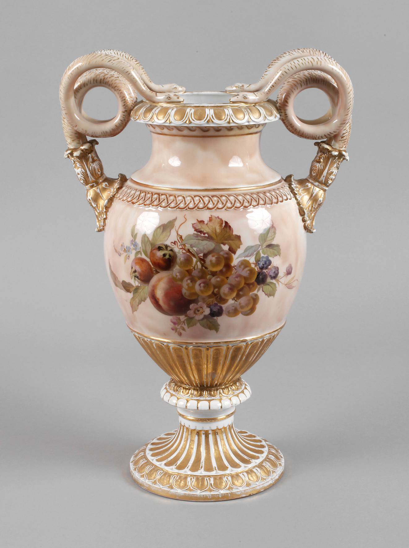Meissen große Schlangenhenkelvase