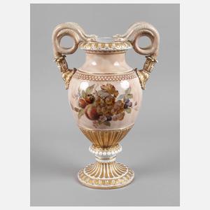 Meissen große Schlangenhenkelvase