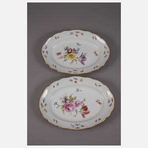 Meissen großes Speiseservice ”Volles Blütenbukett mit Insekten”