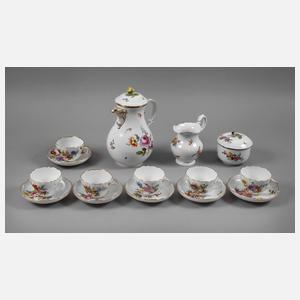 Meissen Kaffeeservice Blumenmalerei