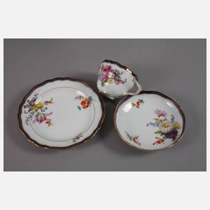 Meissen Kaffeeservice Kobaltrand