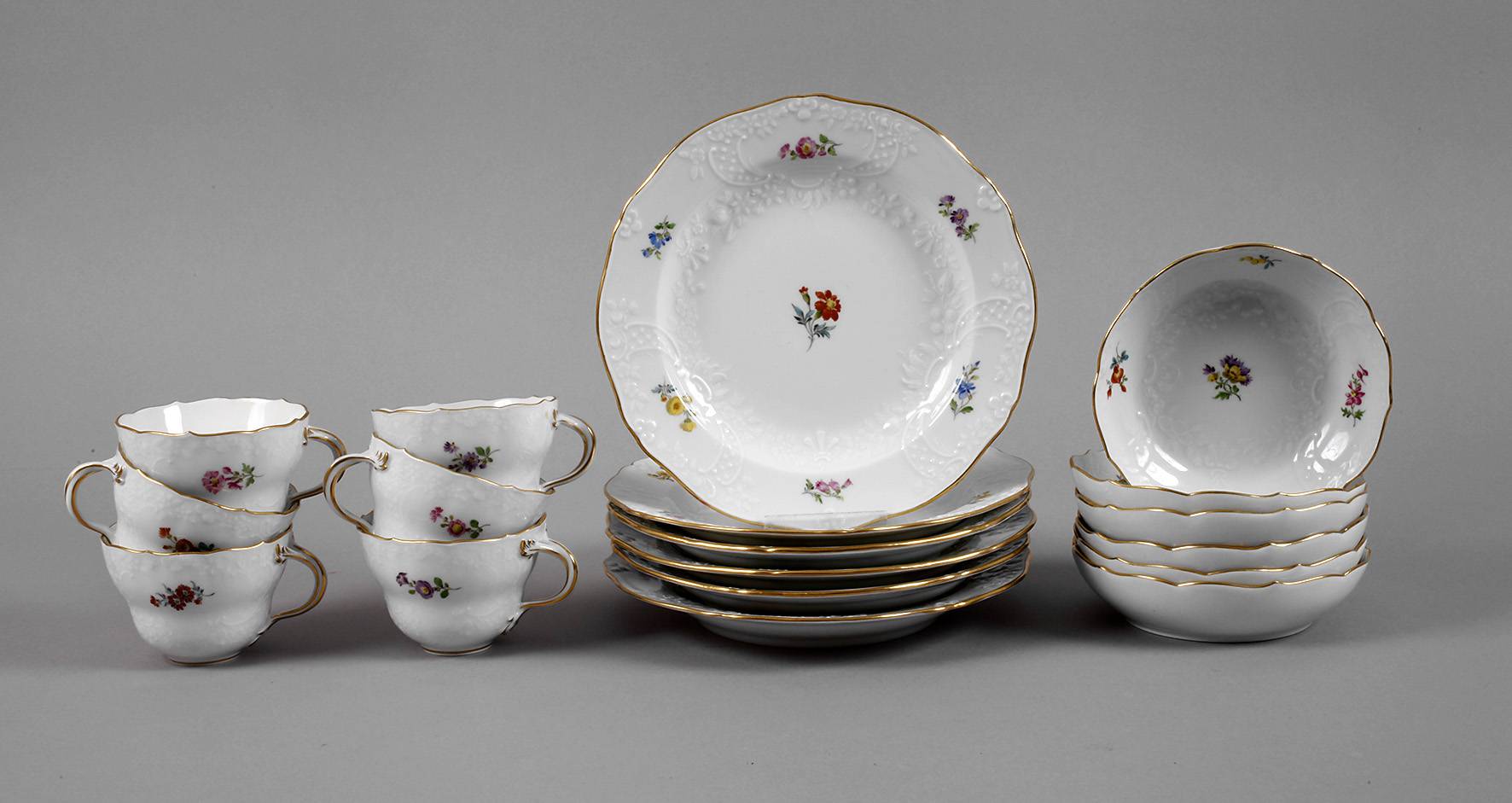 Meissen sechs Gedecke