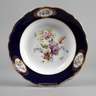 Meissen Teller volles Bukett mit Kobalt