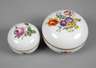 Meissen zwei runde Deckeldosen