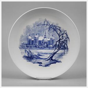 Meissen Ansichtenteller Moritzburg