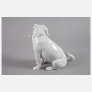 Meissen Mops mit Schellen