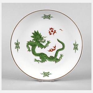 Meissen Teller ”Grüner Drache”
