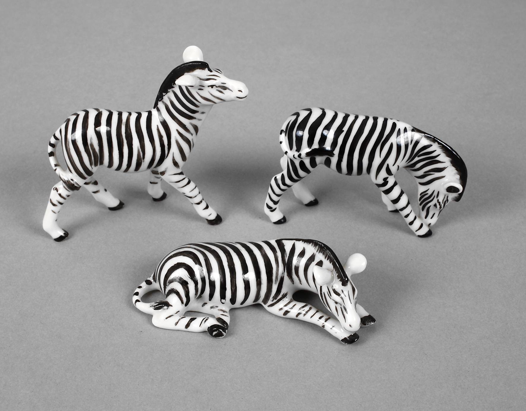 Metzler & Ortloff drei Miniatur-Zebras