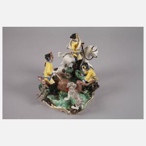 Nymphenburg vierteilige Jagdgruppe