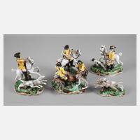 Nymphenburg vierteilige Jagdgruppe111