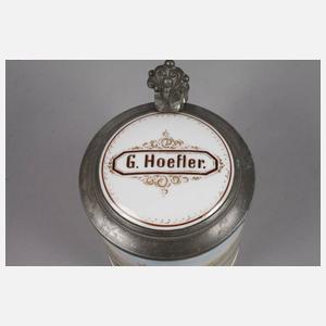 Pfeffer Gotha Bierkrug Pferderennen