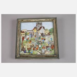 Porzellanfliese mit Mäusedekor