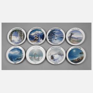 Rosenthal acht Weihnachts-/Osterteller