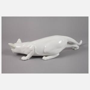 Royal Copenhagen schleichende Katze