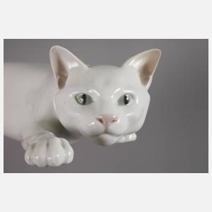 Royal Copenhagen schleichende Katze