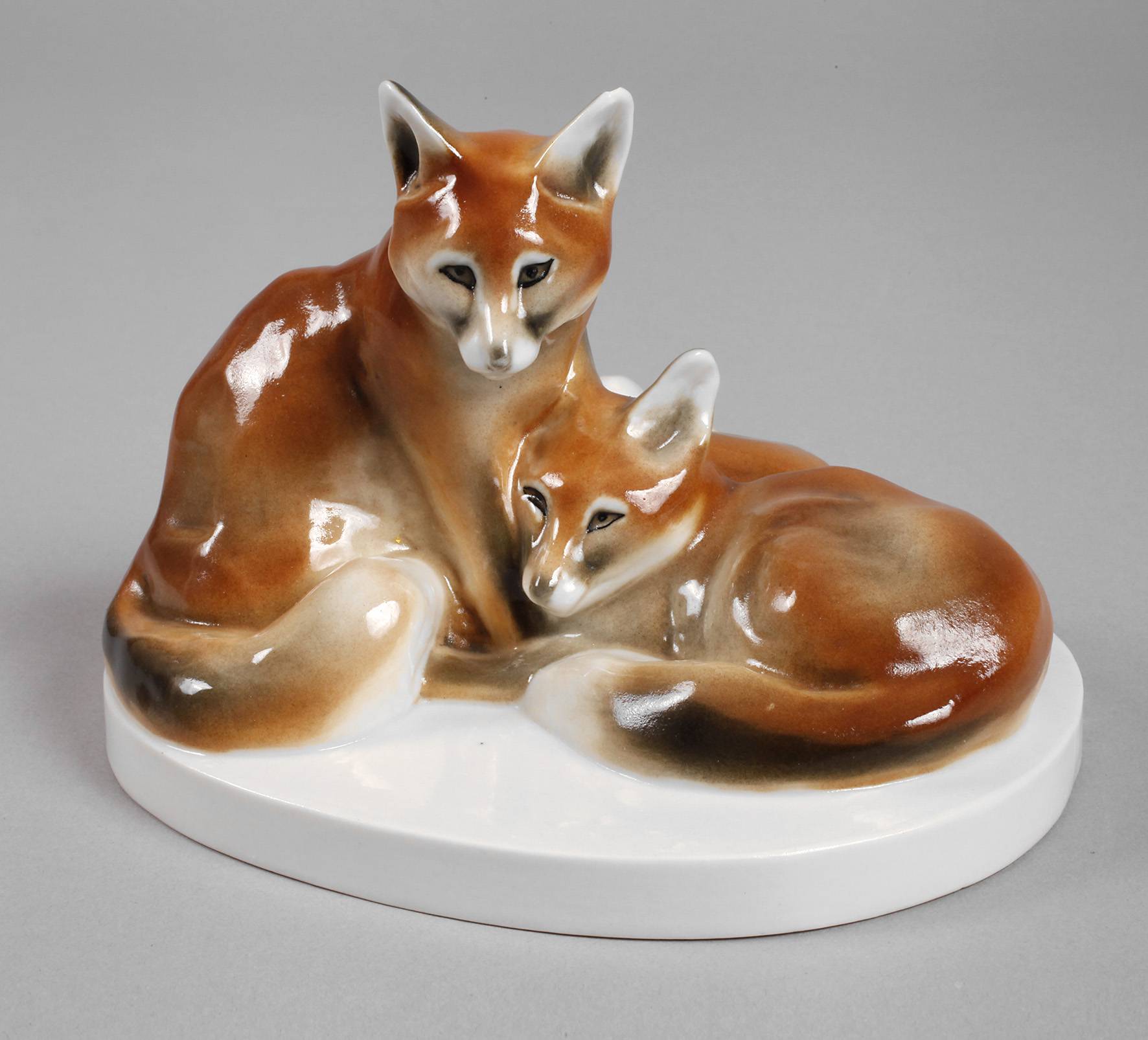 Schwarzburg Tiergruppe ”Drei junge Füchse”