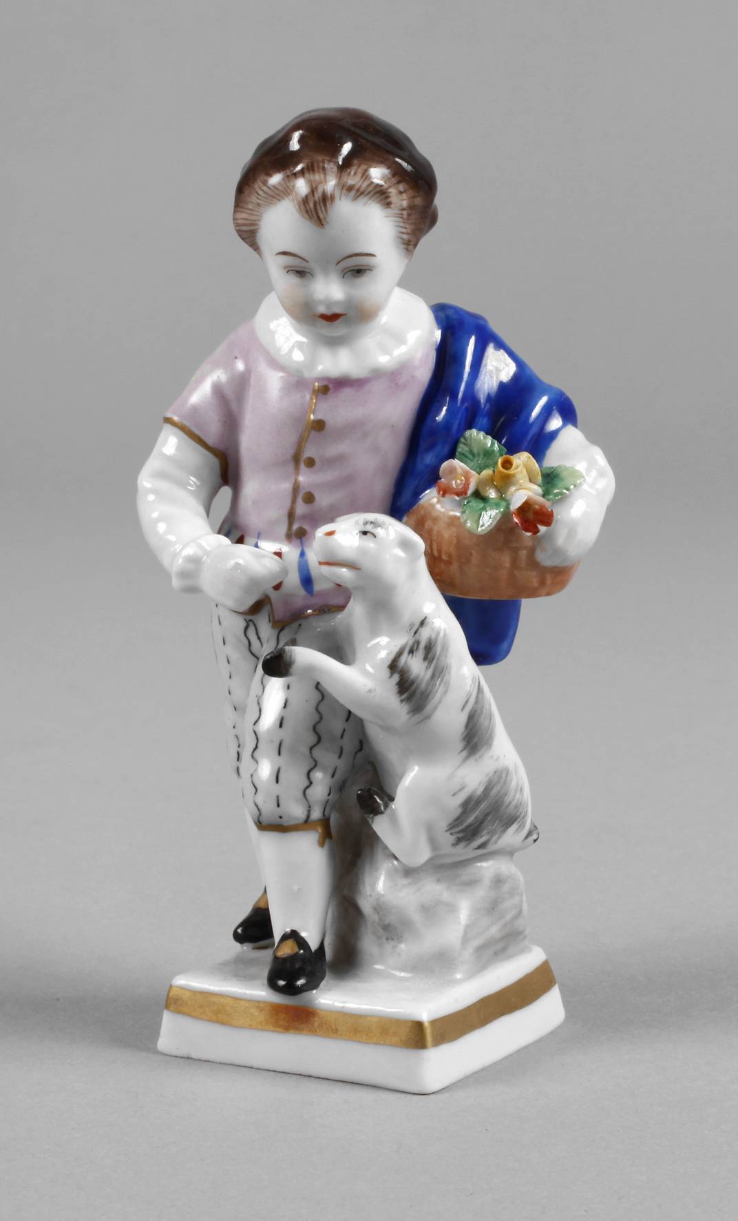 Sitzendorf Gärtnerkind mit Schaf