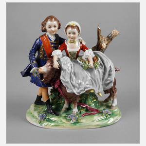 Thüringen Gärtnerpaar mit Schaf