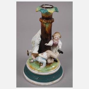 Thüringen ein Paar figürliche Kerzenleuchter