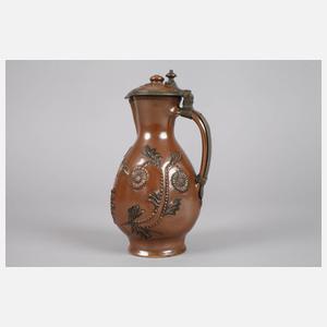 Seltenes Bunzlauer Steinzeugkännchen