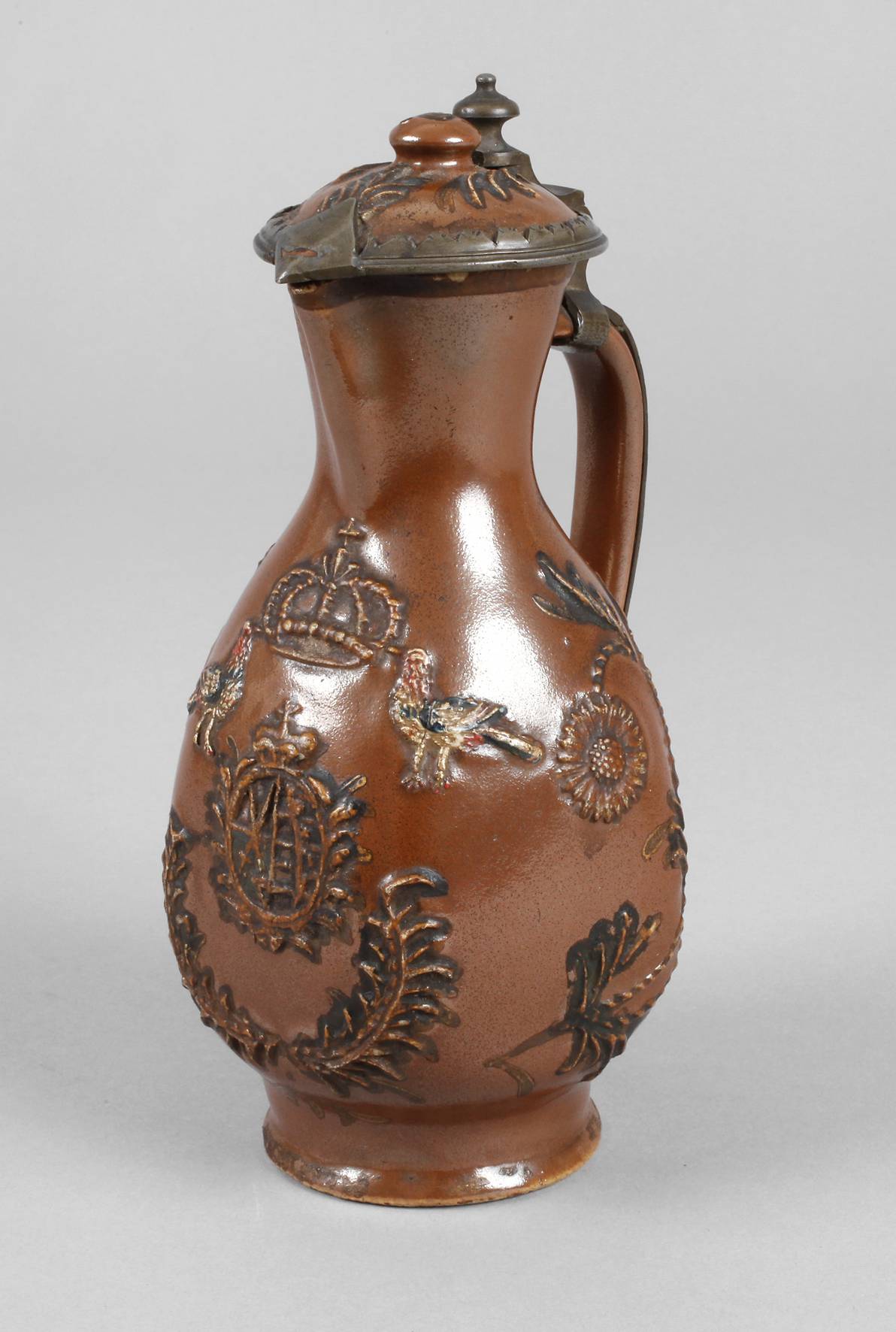 Seltenes Bunzlauer Steinzeugkännchen