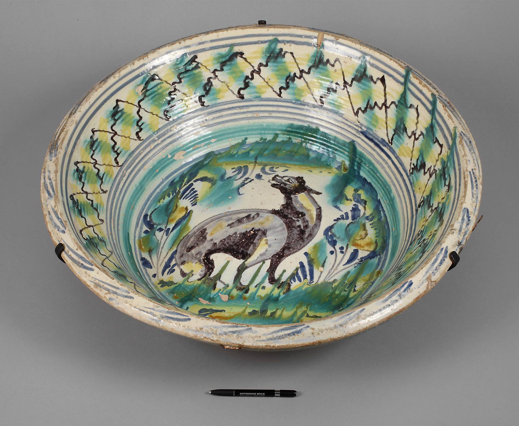 Übergroße Steinzeugschüssel