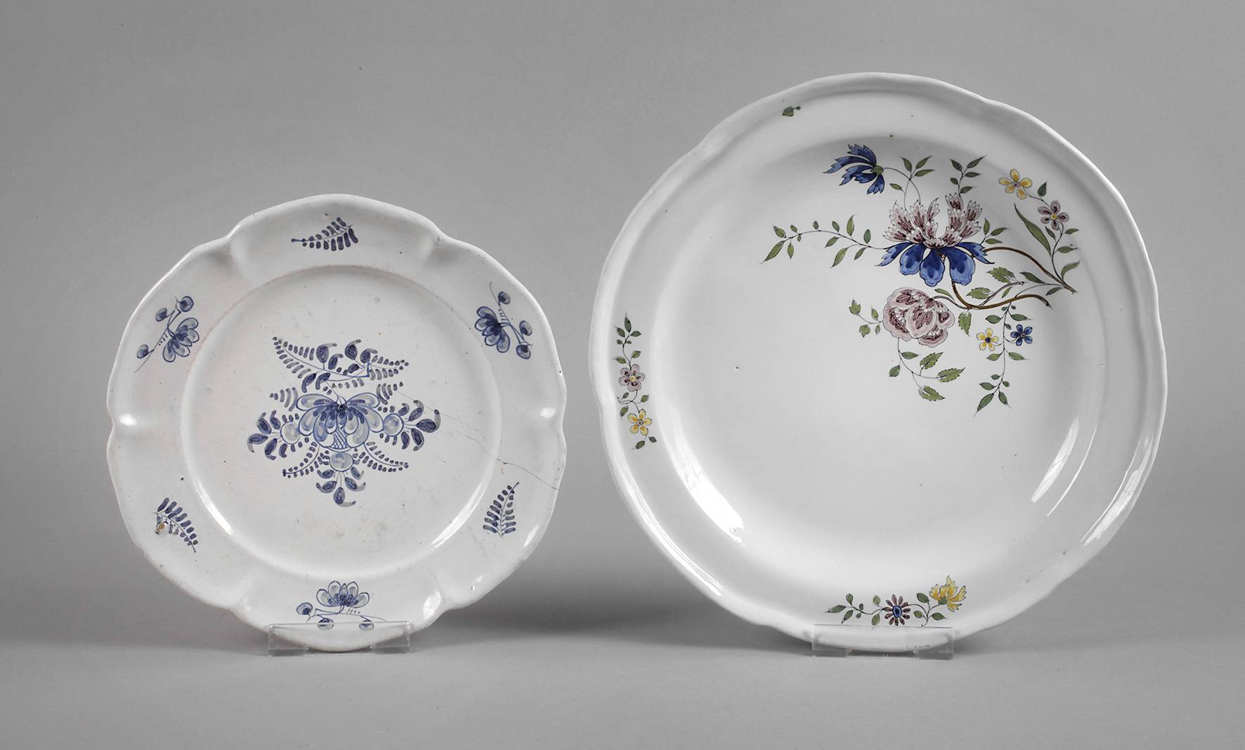 Zwei Fayenceteller Magdeburg