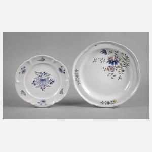 Zwei Fayenceteller Magdeburg