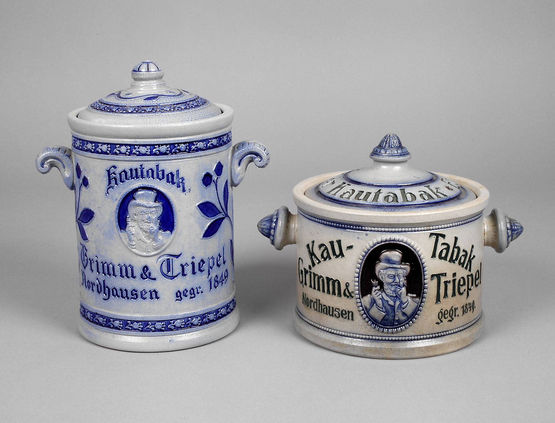 Zwei Kautabaktöpfe Grimm & Triepel