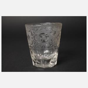 Jagdliches barockes Becherglas