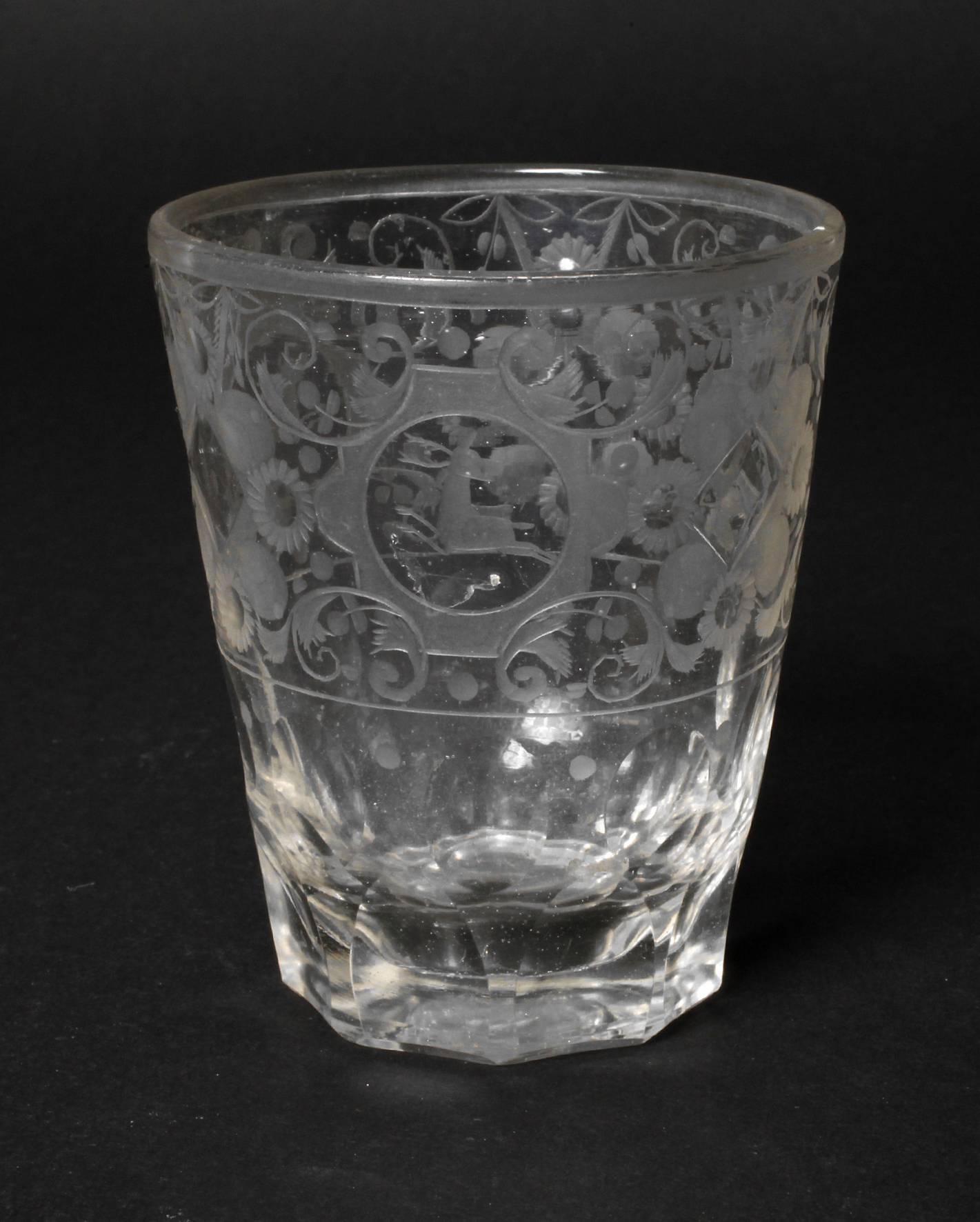 Jagdliches barockes Becherglas