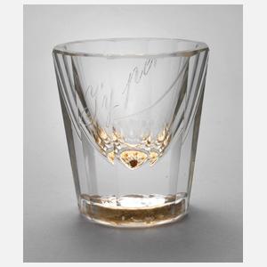 Zwischengoldbecher Edelweißmotiv