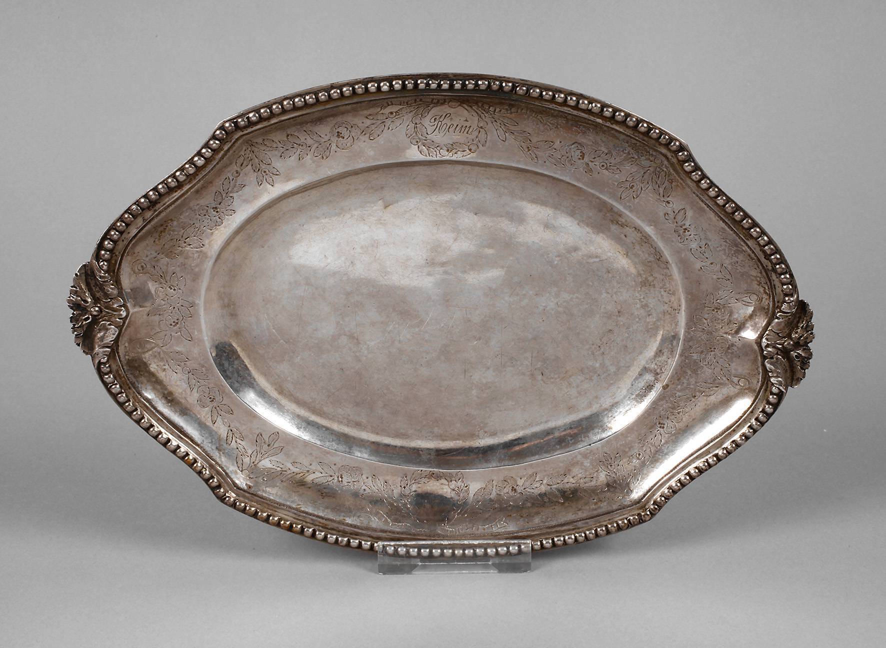 Barocke Silberplatte Paris